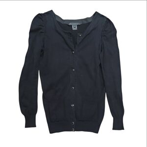 Marc By Marc Jacobs Black Button Down Cardigan Sweater